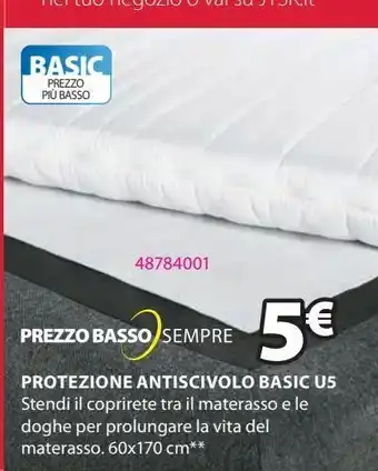 Coprirete protezione antiscivolo 60x170 basic u5
