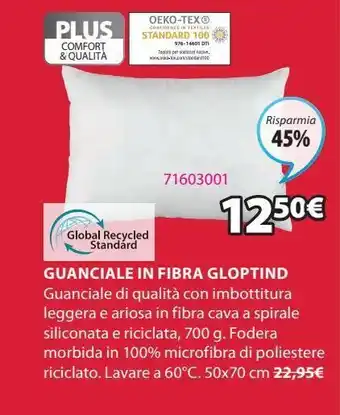 JYSK Guanciale 700g gloptind 50x70 offerta