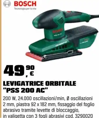 Levigatrice orbitale bosch