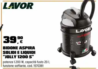 Bidone aspira solidi e liquidi