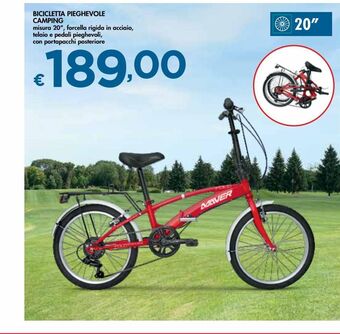 Bicicletta pieghevole camping