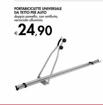 Bennet Portabiciclette universale da tetto per auto offerta