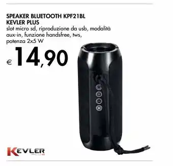 Bennet Speaker bluetooth kpf21bl kevler plus offerta