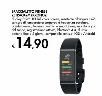 Bennet Braccialetto fitness zetrack + mykronoz offerta