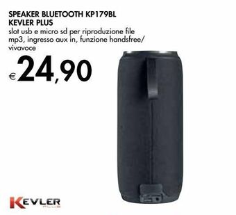 Bennet Speaker bluetooth kp179bl kevler plus offerta