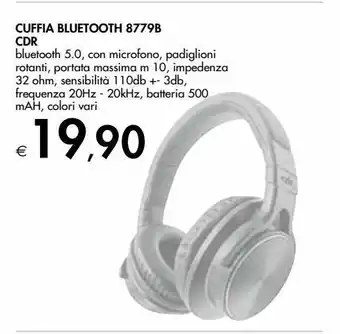 Bennet Cuffia bluetooth 8779b cdr offerta