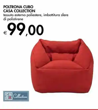 Poltrona cubo casa collection