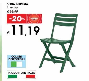 Bennet Sedia birreria offerta