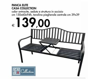 Bennet Panca elite casa collection offerta