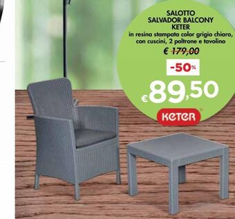 Bennet Salotto salvador balcony keter offerta