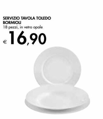 Servizio da tavola toledo bormioli