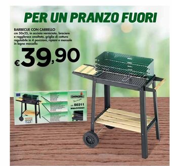 Bennet Barbecue con carrello offerta