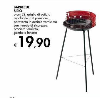 Bennet Barbecue sirio offerta