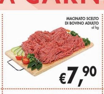 Macinato scelto di bovino adulto