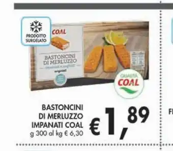 Bastoncini di merluzzo coral