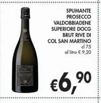 Spumante valdobbiadene superiore docg brut rive di col san martino