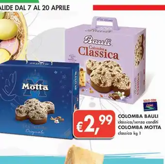 Supermercato Coal Colomba bauli colomba motta offerta