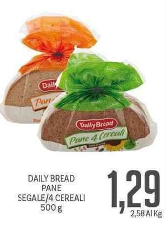 Supermercati Piccolo Daily Bread Pane Segale/4 Cereali 500 g offerta