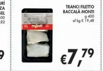 Supermercato Coal Tranci filetto baccalà monti offerta