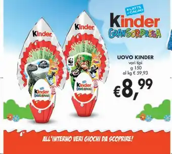 Supermercato Coal Uova kinder offerta