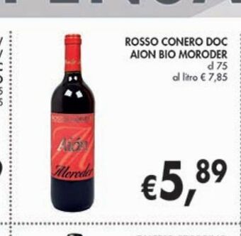 Rosso conero doc aion bio moroder