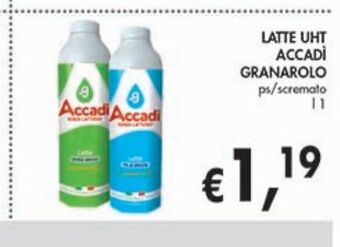 Supermercato Coal Latte uht accadì granarolo offerta
