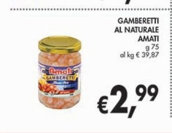 Gamberetti al naturale amati