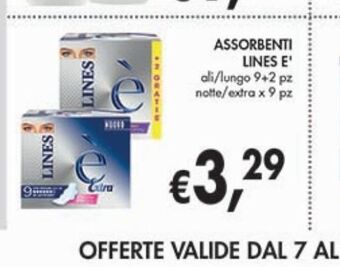 Supermercato Coal Assorbenti lines e offerta
