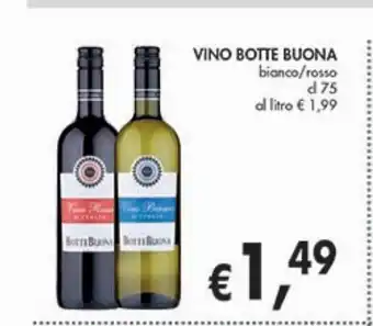 Superstore Coal Vino da tavola botte buona bianco/rosso cl 75 offerta