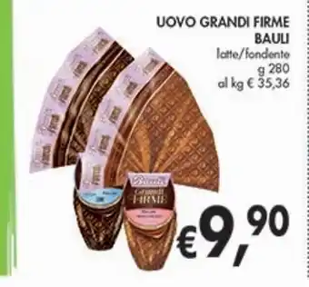 Uovo grandi firme bauli latte/fondente g 280