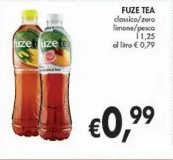 Fuze tea l 1.25 classico/zero//limone/pesca