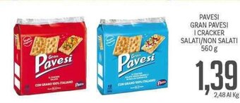 Supermercati Piccolo Pavesi Gran Pavesi I Cracker Salati/Non Salati 560 g offerta