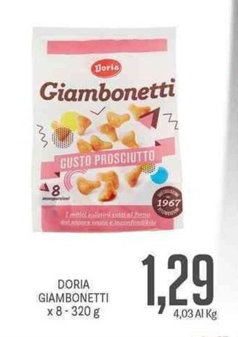 Supermercati Piccolo Doria Giambonetti x 8 - 320 g offerta