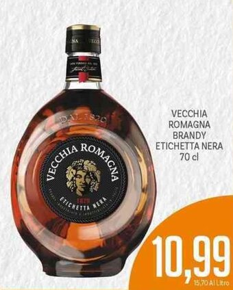 Supermercati Piccolo Vecchia Romagna Brandy Etichetta Nera 70 cl offerta