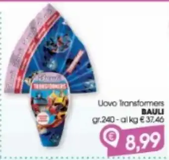 Despar Uovo transformers bauli offerta
