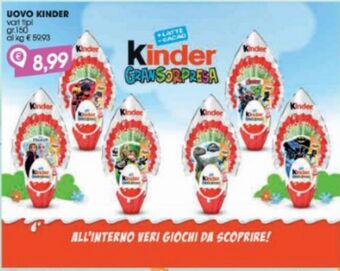 Despar Uovo kinder offerta