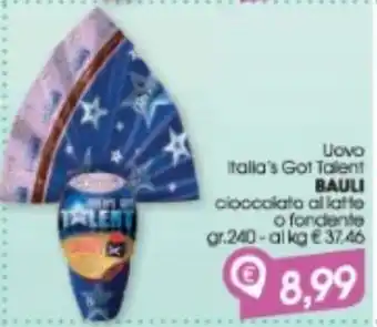 Despar Uovo italia's got talent bauli offerta