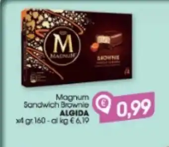 Despar Magnum sandwich brownie algida offerta