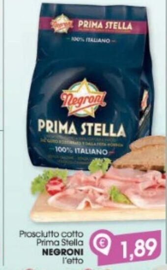 Despar Prosciutto cotto prima stella negroni offerta