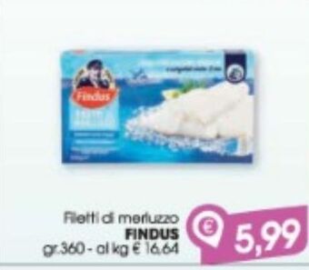 Despar Filetti di merluzzo findus offerta