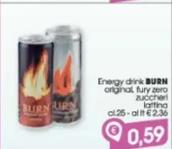 Energy drink burn