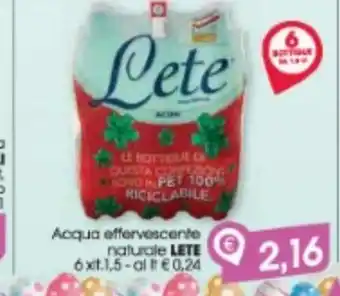 Despar Acqua effervescente naturale lete offerta