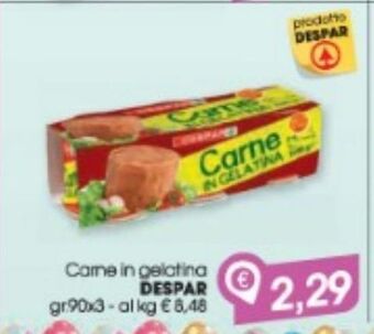 Despar Carne in gelatina despar offerta