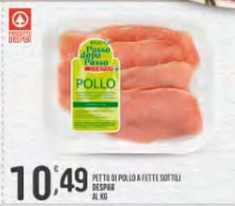 Petto di pollo a fette sottili despar