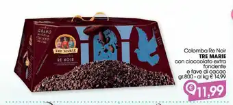 Colomba re noir tre marie