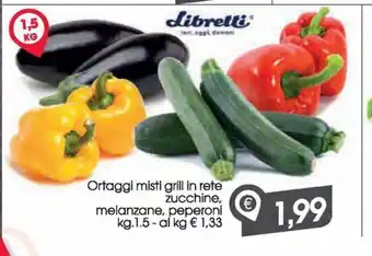 Despar Ortaggi misti grill in rete zucchine, melanzane, peperoni offerta