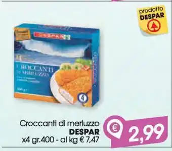 Croccanti di merluzzo despar