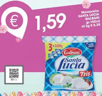 Despar Mozzarella santa lucia galbani offerta