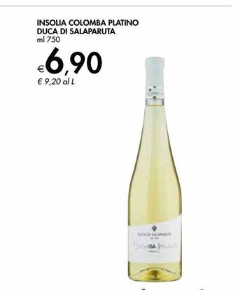 Insolia colomba platino duca di salaparuta