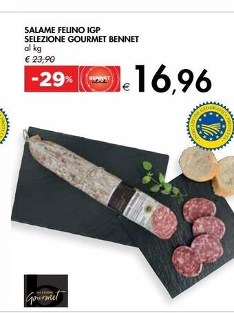Bennet Salame felino igp selezione gourmet bennet offerta